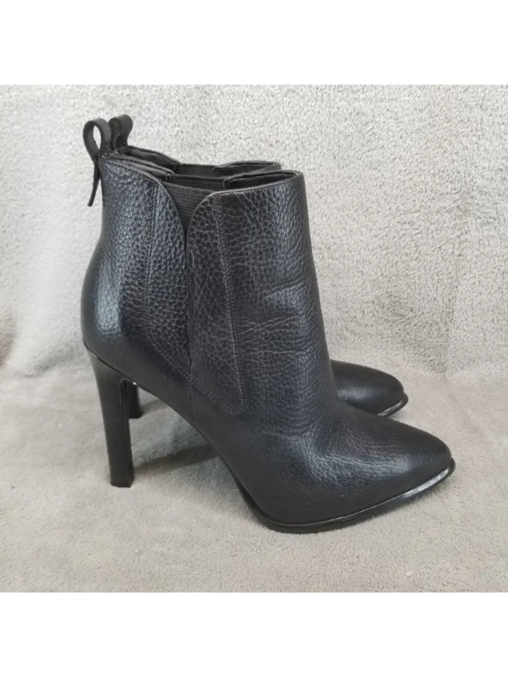 Kendall + Kylie Shoes Womens Size 8 Black Leather Pointed Toe Ankle Boots *Read*